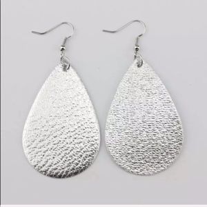 Silver Metallic Earrings
